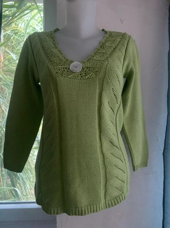 Pull  DS taille 40 vert pomme