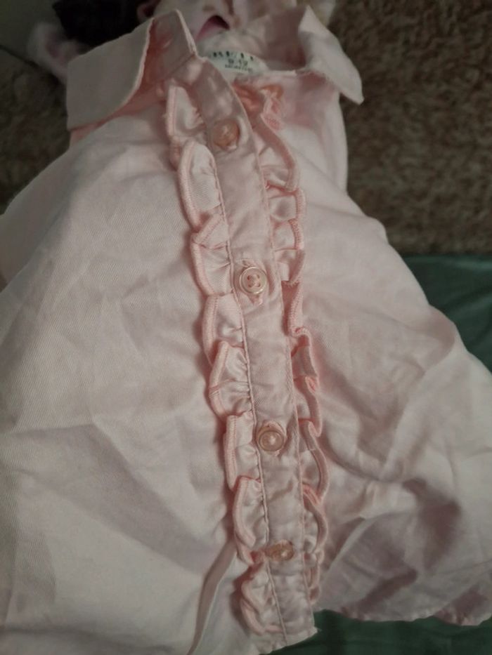 Tres jolie chemise rose bébé - photo numéro 3