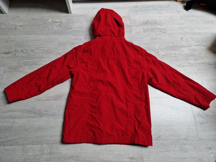 Blouson avec capuche rouge Vertbaudet 10 ans - photo numéro 3
