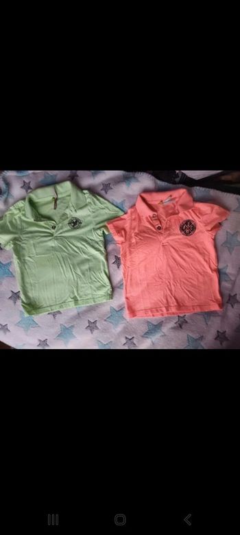 Lot de 2 polos fluo 18 mois