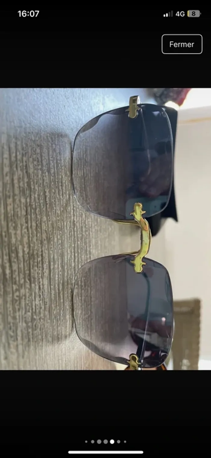 Superbe lot de 2 paires de lunettes de soleil fantaisie neuves - photo numéro 8