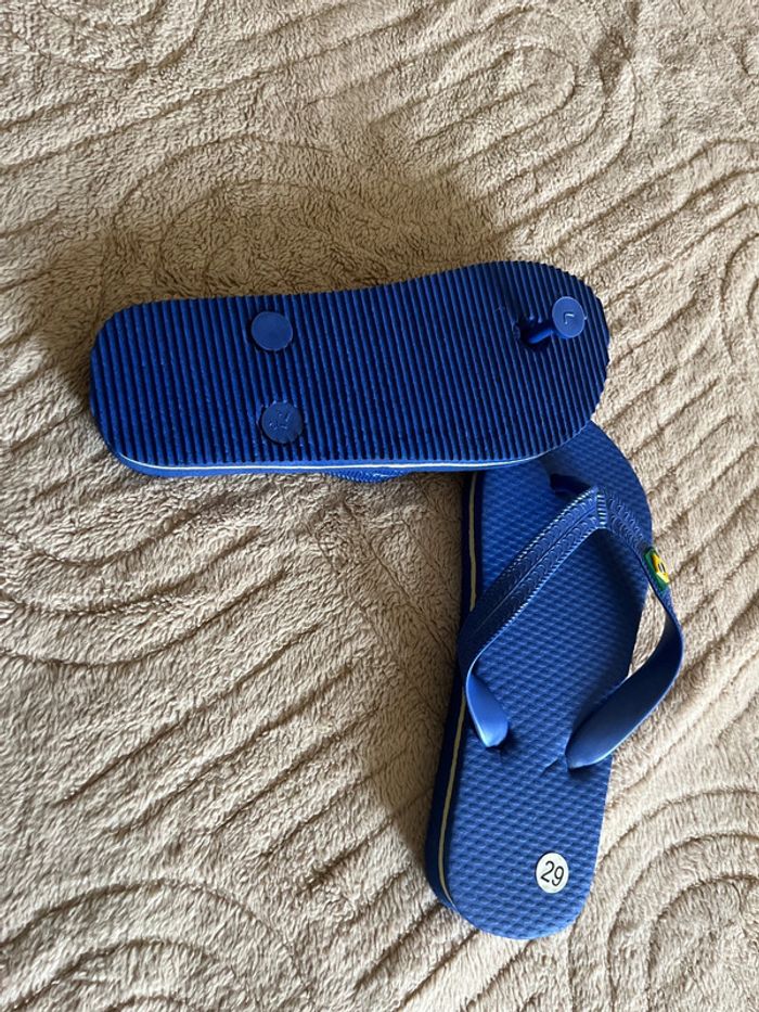 Tongs bleu - photo numéro 3