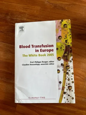 Livre blood transfusion in Europe