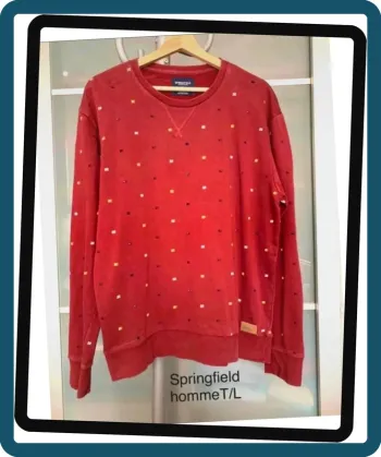 Très beau sweat homme Springfield Taille L