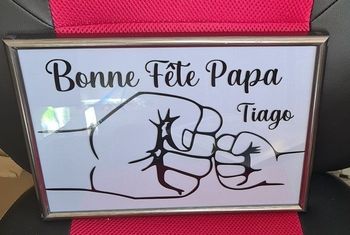 Cadre fêtes des pères relief