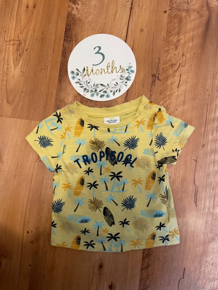 T-shirt manches courtes taille 3 mois