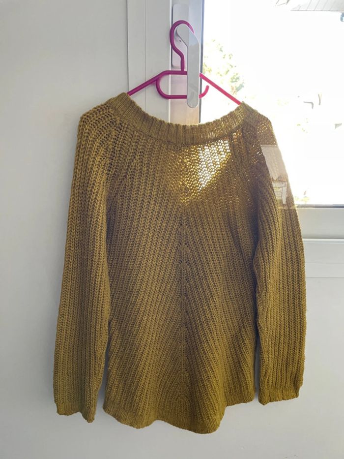 Pull jaune moutarde - photo numéro 5