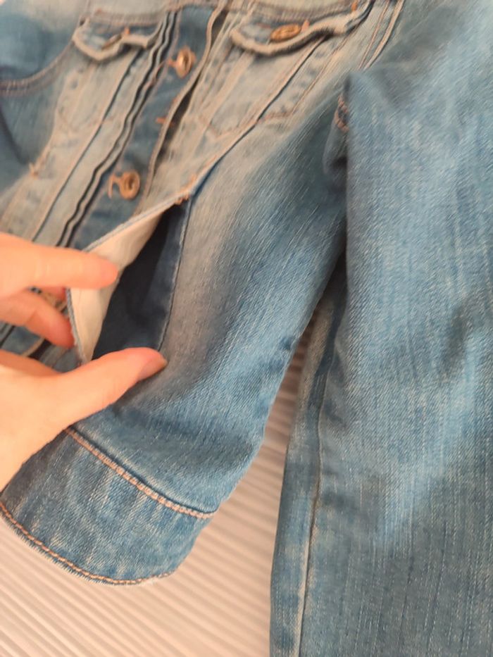 Veste en jean courte 7/8 ans - photo numéro 3