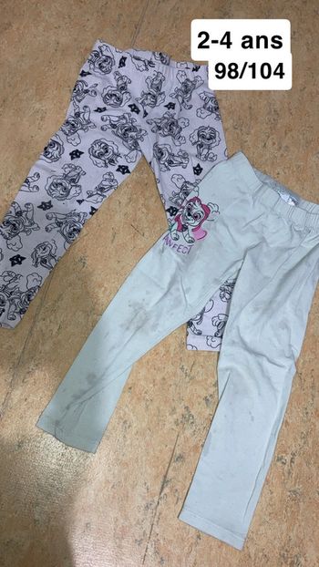 Lot legging 4 ans