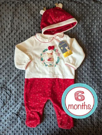 Pyjama de Noël Sergent Major 6 mois – Neuf avec étiquette + bonnet