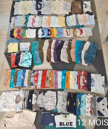 Gros lot vêtements 12 mois garçon