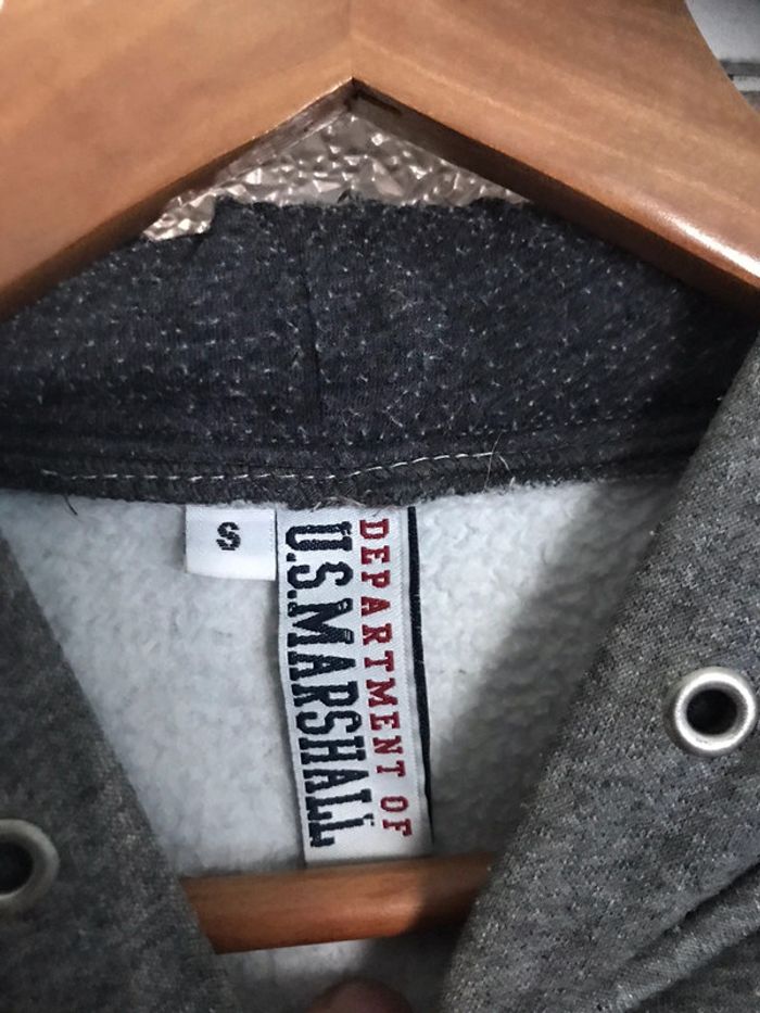 Sweat à capuche marque Us Marshall taille S - photo numéro 5