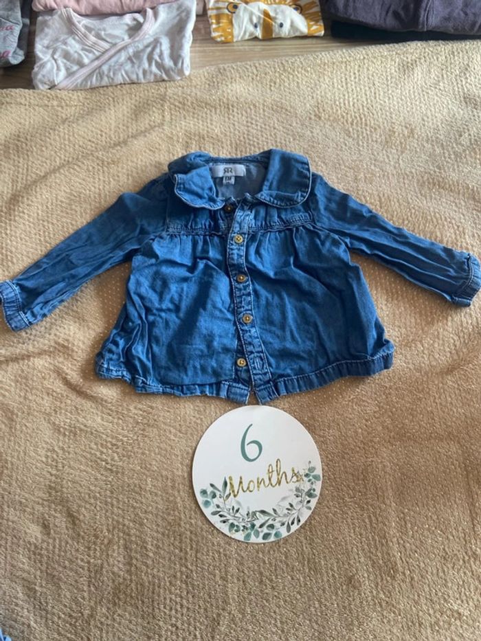 Chemise en jean 6 mois
