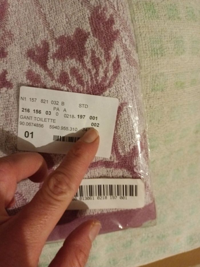 Lot de 2 gants de toilette - photo numéro 2