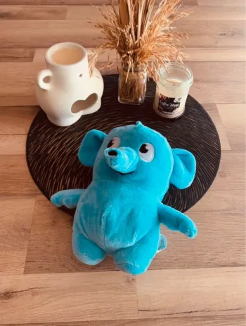 Peluché éléphant bleu - Sans marque