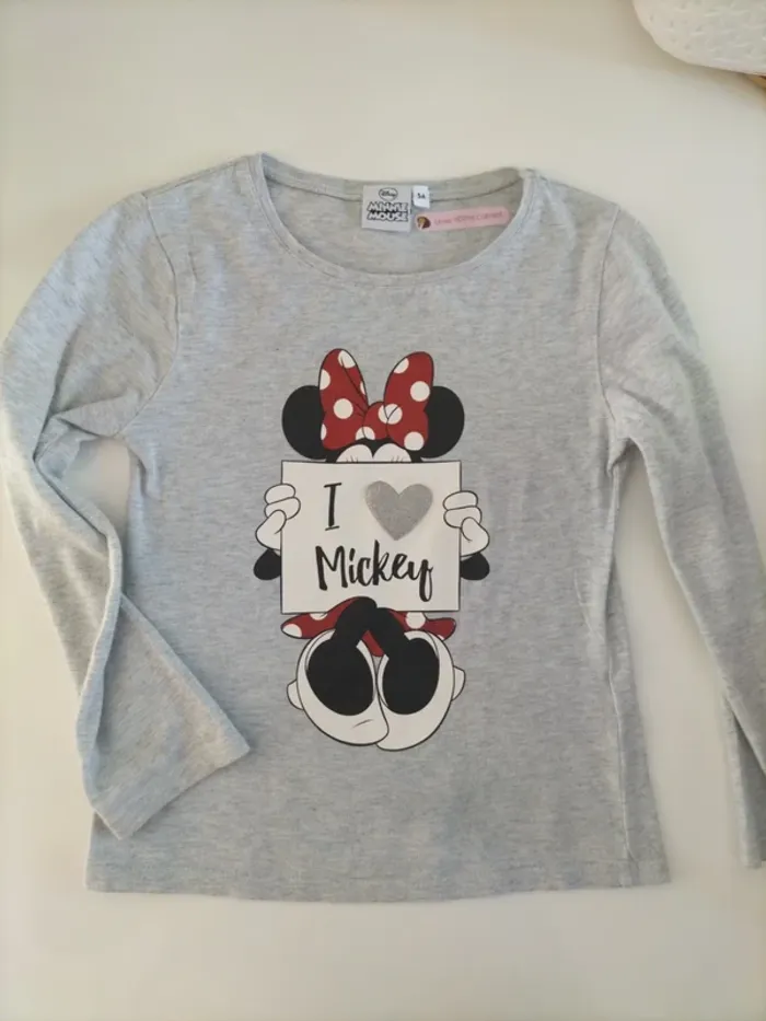 T-shirt Minnie manche longue