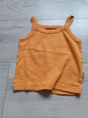 Debardeur orange, fille, Logg, 2 ans, peu mis