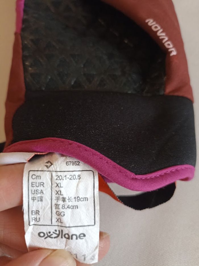 Gants de ski WEDZE Taille XL - Rose & Bordeaux Élégants - Prêts pour les Pistes ! - photo numéro 5