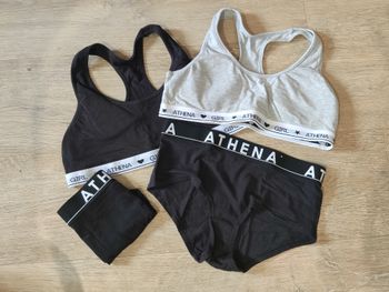 Lot de 2 brassières coton Athéna Taille 16 ans + 2 shorty