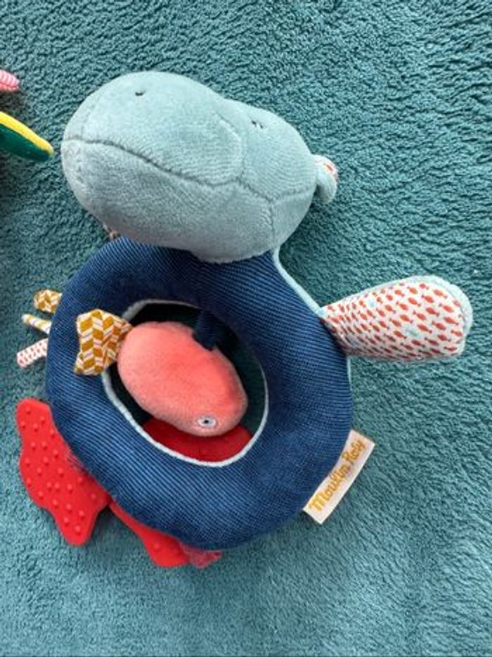 3 hochets peluches Moulin Roty et Lilliputiens - photo numéro 3