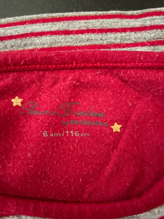 T-shirt fille marinière Orchestra 6 ans - photo numéro 3