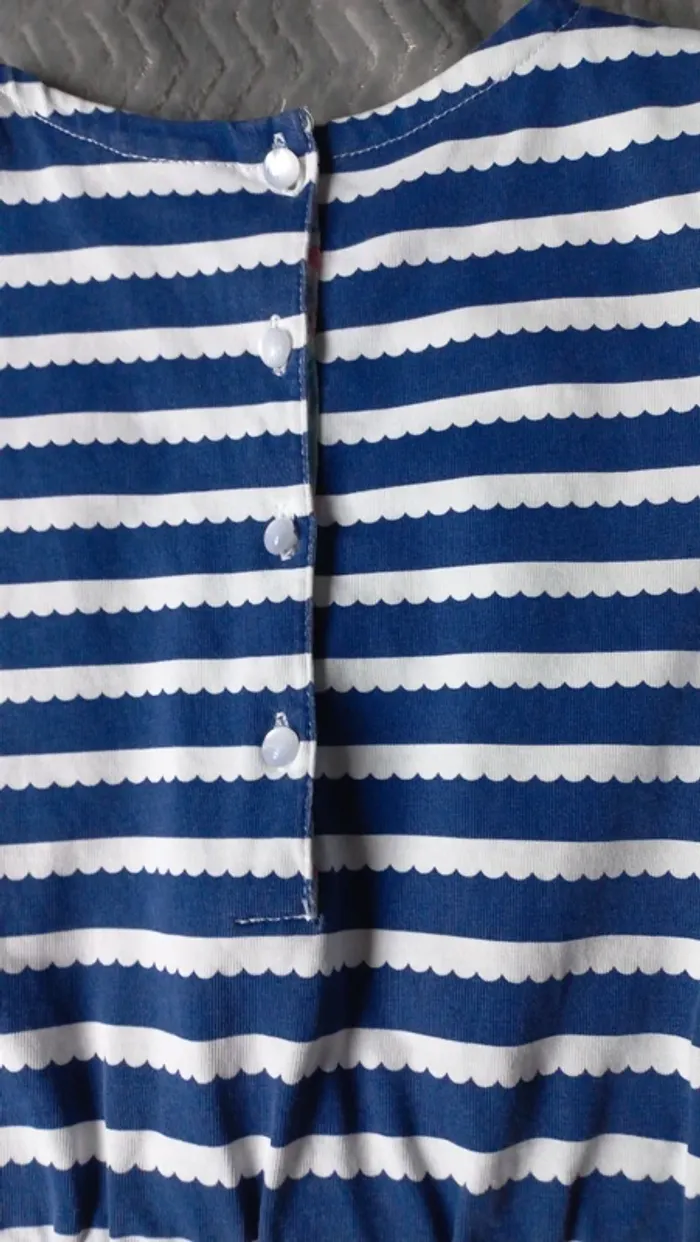 Superbe robe marine type marinière t7 SM - photo numéro 4