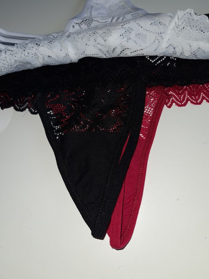 lot 3 string dentelles femme taille M /38 - photo numéro 8
