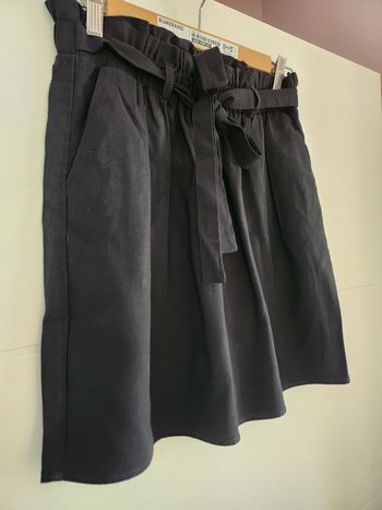 Jupe basique noire taille froncée élastique Cache Cache