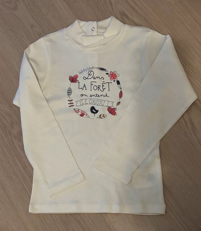 Pull col roulé,fille ,5 ans ,cadet Rousselle