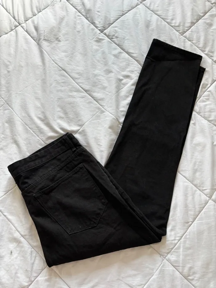 Jean homme noir Regular straight by Kiabi taille XL/48 W38 L34 – 100% coton – coupe droite