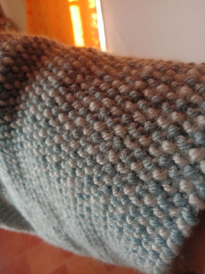 Snood bleu et blanc - photo numéro 5