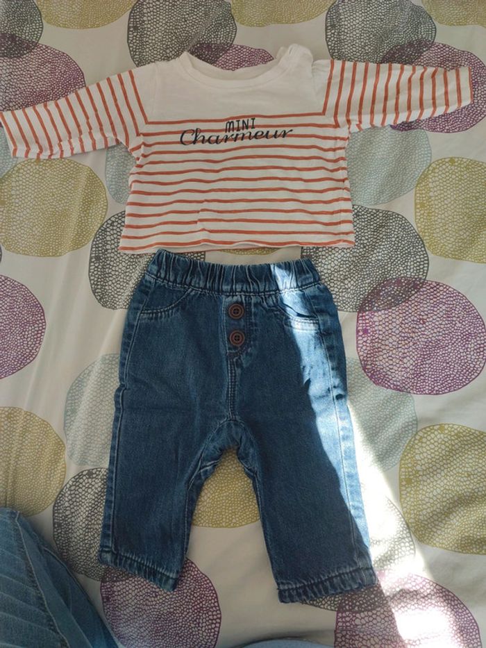 Ensemble tape à l'oeil 3 mois.