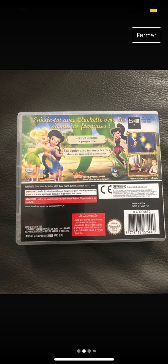 Jeu Nintendo DS Clochette et l’expédition Féerique - photo numéro 2