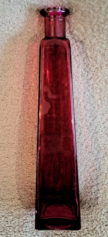 🏺Grand vase soliflore en verre rouge