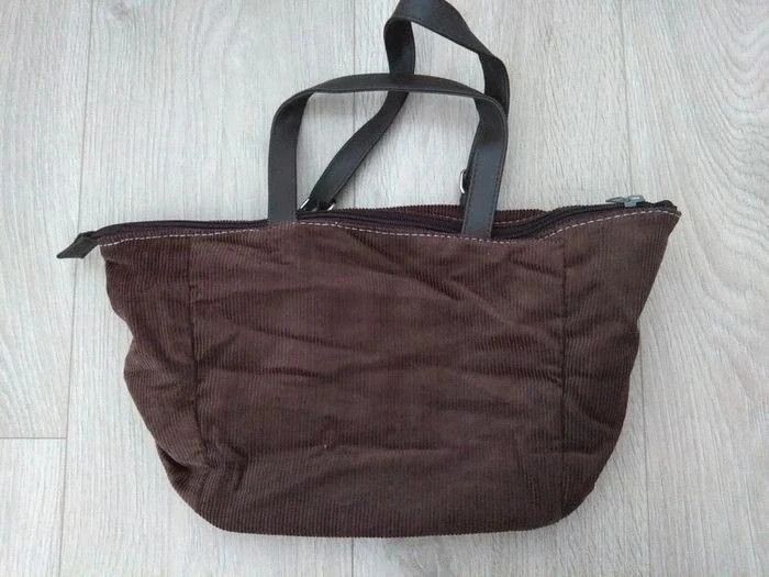 Sac à main velours marron neuf - photo numéro 2
