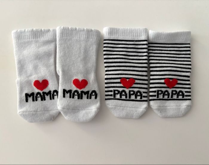 2 paires de chaussettes naissance
