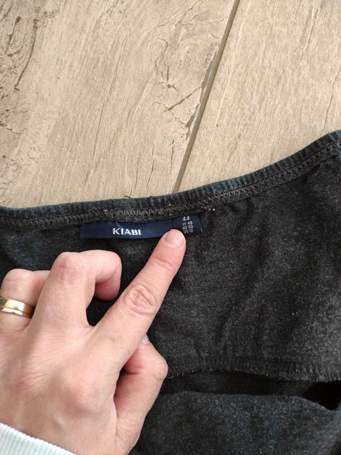 Pantalon de grossesse gris chiné 44 - photo numéro 4