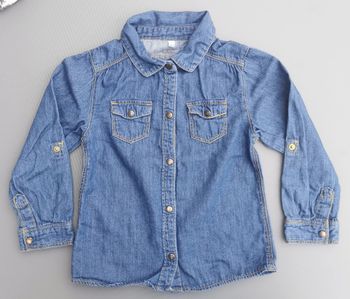 Chemise ML jeans 5 ans fille Kidkanai 