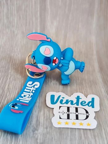 Porte clés Lilo & Stitch bleu