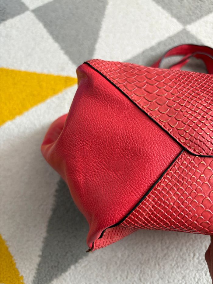 Sac fourre-tout Angela Thompson | Corail | 44 X 27 cm - photo numéro 5