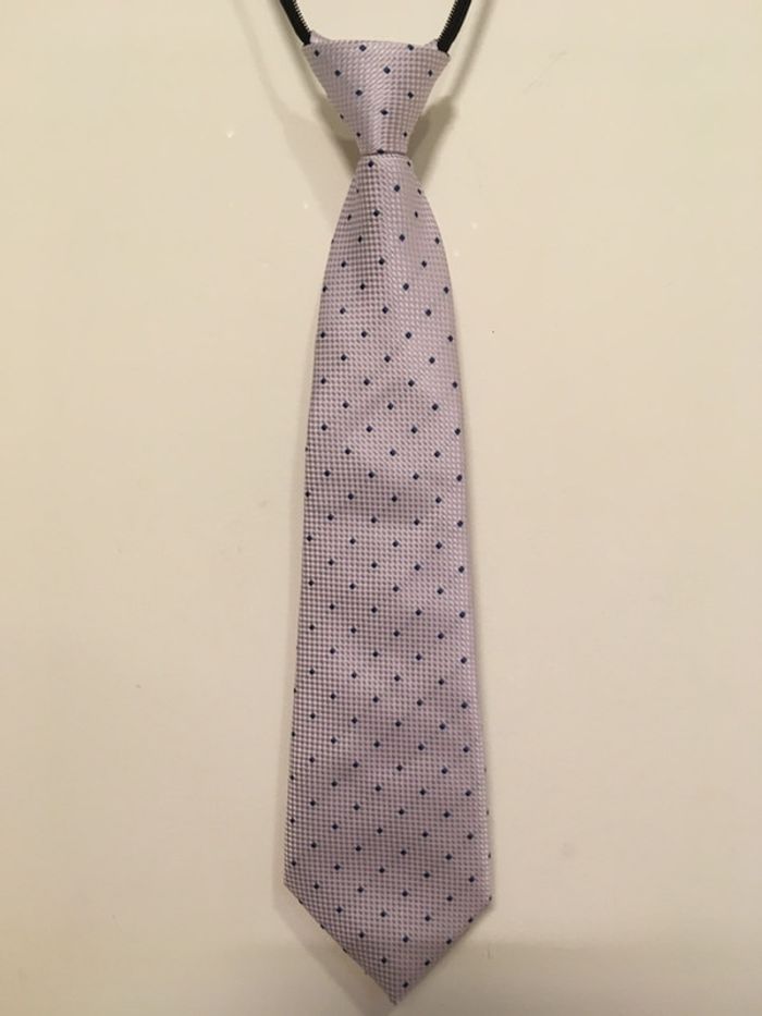 Cravate rosé à carreaux pour enfants 👶 - photo numéro 2