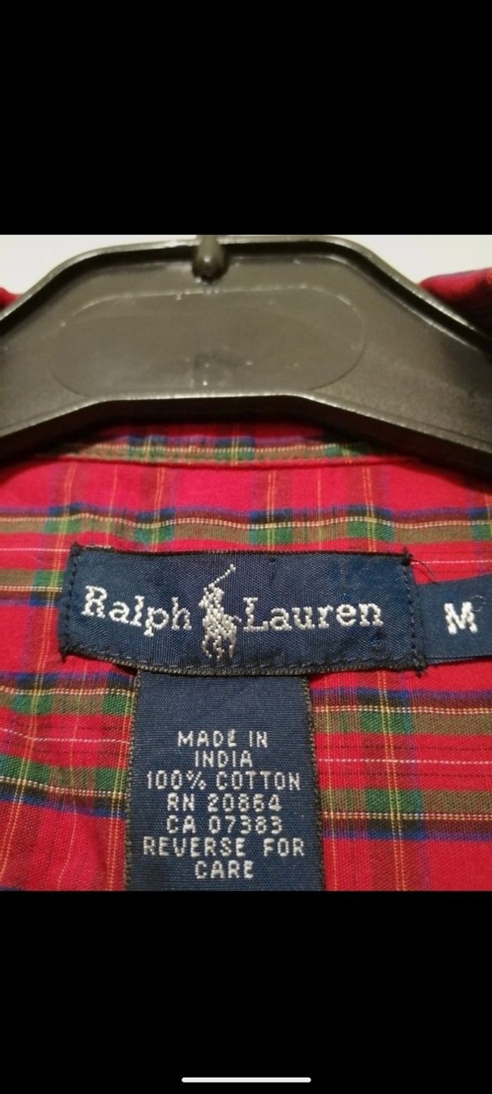 Chemise Ralph Lauren rouge à carreaux. Taille 12 ans - photo numéro 7
