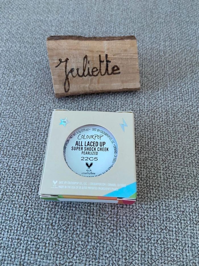 Blush Super Shock ColourPop Teinte "All Laced Up" Neuf, jamais utilisé - photo numéro 2