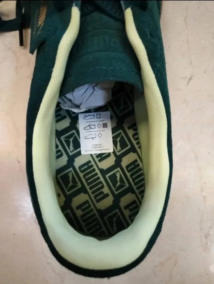 Baskets Puma Palermo neuves vert sapin / vert foncé - vert anis - photo numéro 4