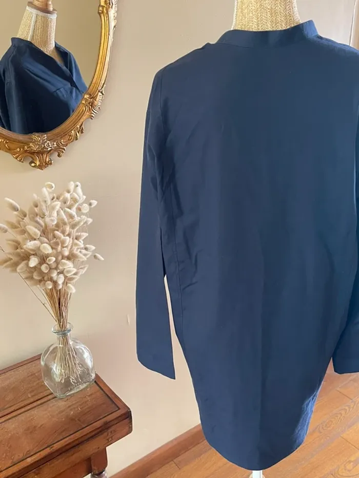 Chemise à Manches Longues - Couleur Bleu Marine - Taille M - photo numéro 4