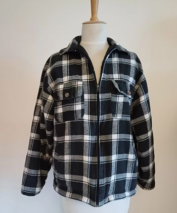 Veste à carreaux intérieur matelassé taille M unisexe