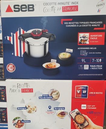 Autocuiseur SEB ClipsoMinut 9L Tout Feux et Induction.