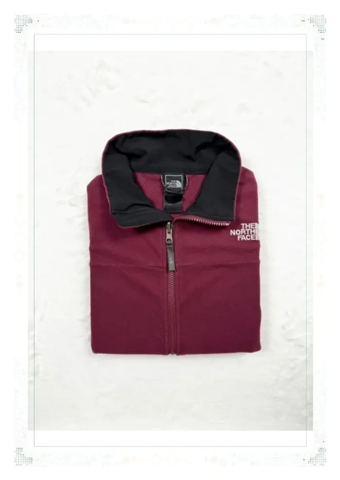 The North Face polaire bordeaux femme taille S full zip polyester - photo numéro 13