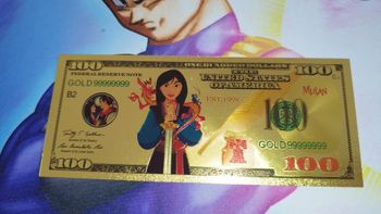 Billet Mulan Collector card carte disney Mushu ticket Goodies banknote