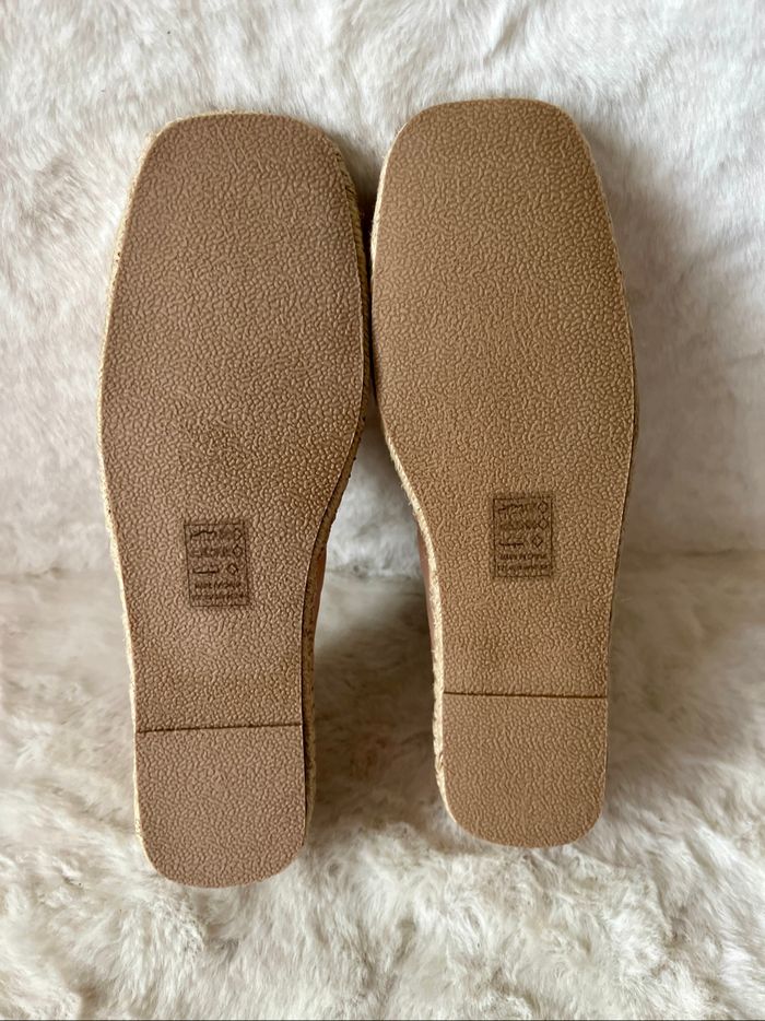 Espadrilles nudes, roses pales en simili cuir 41 - photo numéro 7
